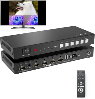 4K HDMI Quad Multi-viewer HDMI Quad Switcher для 4K при 60 Гц